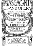 Zanetto; and Cavalleria Rusticana