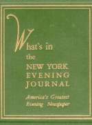 What's in the New York Evening Journal
America's Greatest Evening Newspaper