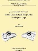 A Taxonomic Revision of the Leptodactylid Frog Genus Syrrhophus Cope