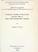 Comparative Ecology of Pinyon Mice and Deer Mice in Mesa Verde National Park, Colorado