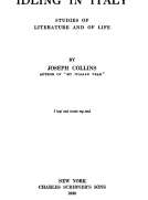 Idling in Italy
studies of literature and of life