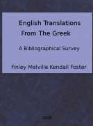 English Translations from the Greek: A Bibliographical Survey