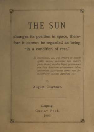 The Sun changes its position in space
therefore it cannot be regarded as being "in a condition of rest"