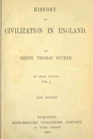 History of Civilization in England,  Vol. 1 of 3
