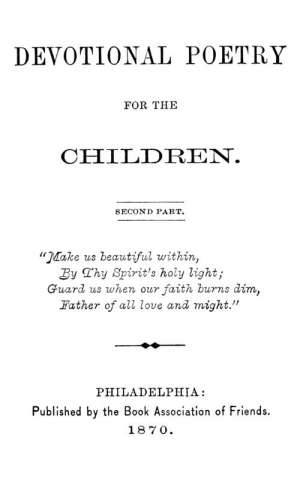Devotional Poetry for the Children
Second Part