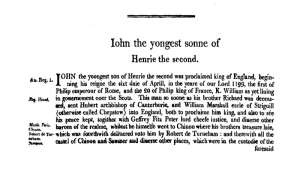 Chronicles of England, Scotland and Ireland (2 of 6): England (7 of 12)
Iohn the Yongest Sonne of Henrie the Second