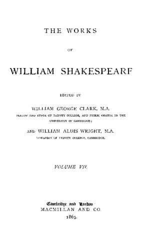 The Works of William Shakespeare [Cambridge Edition] [Vol. 7 of 9]