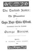 The Turkish Jester
or, The Pleasantries of Cogia Nasr Eddin Effendi