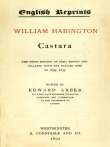 Castara
The Third Edition of 1640; Edited and Collated with the
Earlier Ones of 1634, 1635 Castara
The Third Edition of 1640; Edited and Collated with the
Earlier Ones of 1634, 1635
