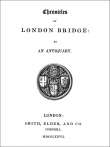 Chronicles of London Bridge Chronicles of London Bridge