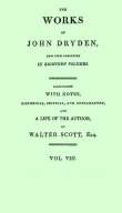 Dryden's Works Vol. 08 (of 18) Dryden's Works Vol. 08 (of 18)