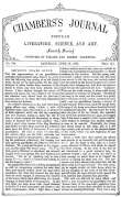Chambers's Journal of Popular Literature, Science, and Art, No. 704
June 23, 1877