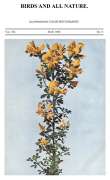Birds and all Nature Vol VII, No. 5, May 1900
Illustrated by Color Photography